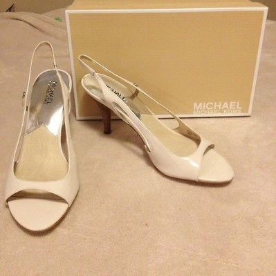 MICHAEL KORS ZOE VANILLA SLINGBACK SANDAL WOMEN SIZE 7 1/2