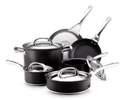 NEW Circulon Infinite Hard Anodized Nonstick 10 Piece Cookware Set 