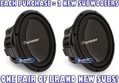 Pioneer TS W309S4 (TSW309S4) 1400W 12 Single 4 Ohm Champion 