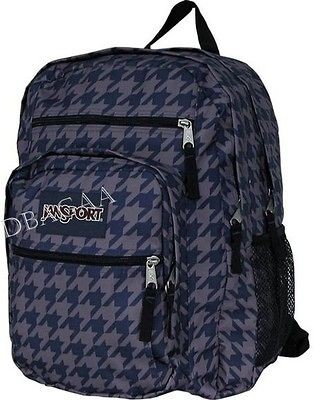   BIG STUDENT NAVY BIG CLASSIC HOUNDSTOOTH SCHOOL GIRL BOY BACKPACK