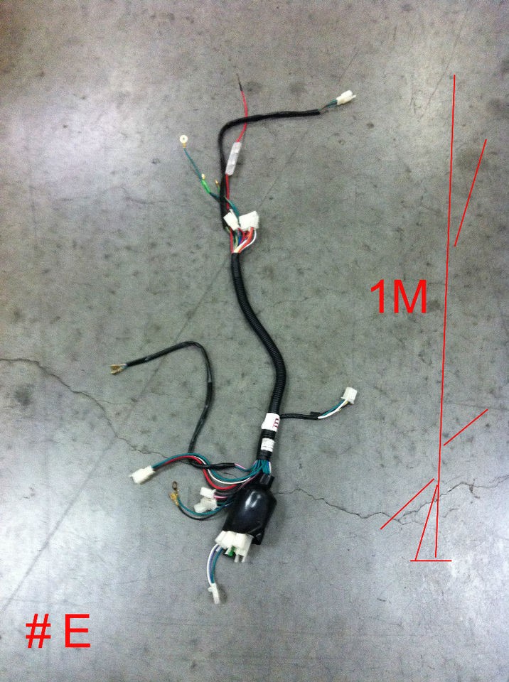 atv wire harness 150cc 200cc sunl roketa # e time