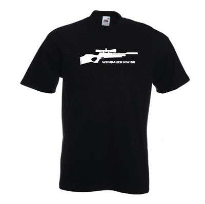 WEIHRAUCH HW100 SHOOTING AIR RIFLE T SHIRT SIZES SMALL TO 4XL