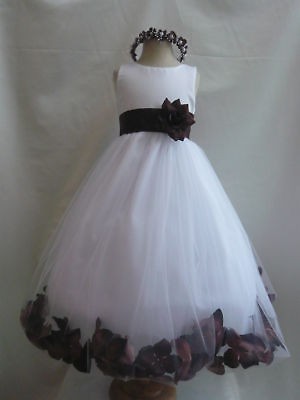 brown flower girl dresses in Wedding & Formal Occasion