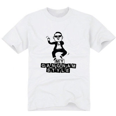 g020 My gangnam style tshirt,kpop,drama, kpop t shirt   white color 