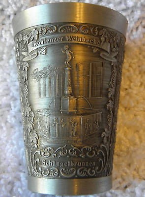 REIN ZINN BECHER STGT 95% PEWTER GERMAN TUMBLER 