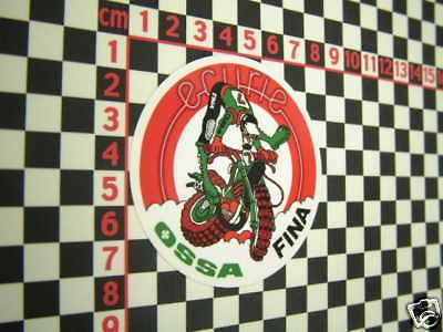 ecurie ossa trials bike motorcycle sticker from united kingdom time