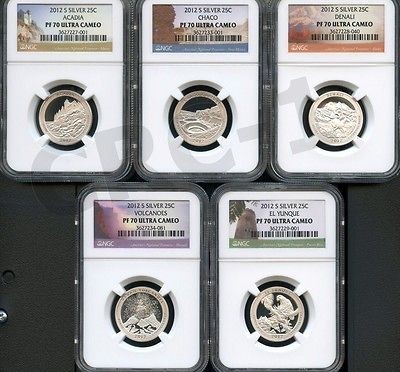 2012 s silver quarter set ngc pf70 ultra cameo time