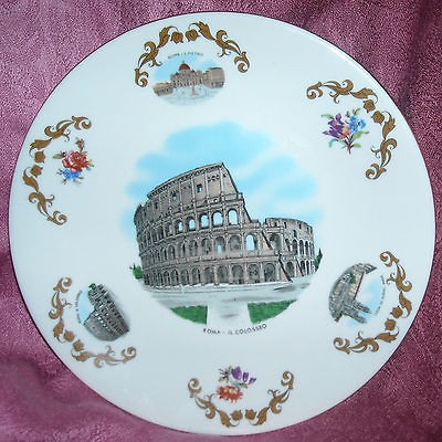 ROME, ITALY CHINA PLATE   IL COLOSSEO, BEAUTIFUL BAVARIAN CHINA w 