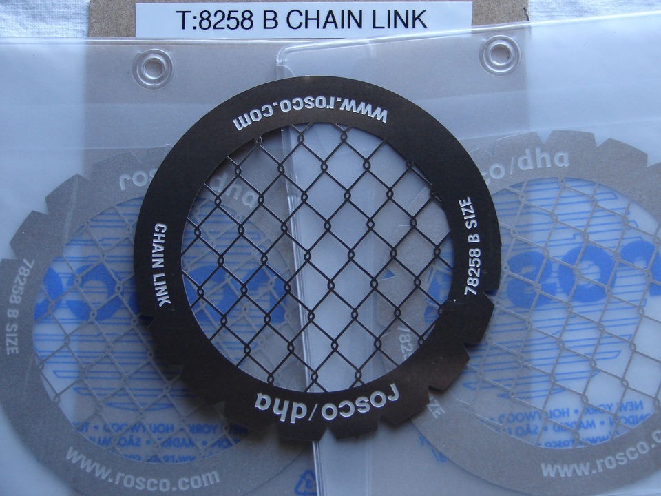 rosco template gobo pattern 8258b chain link time left