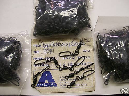 300 rosco stainless black coastlock snap swivels size 3 time