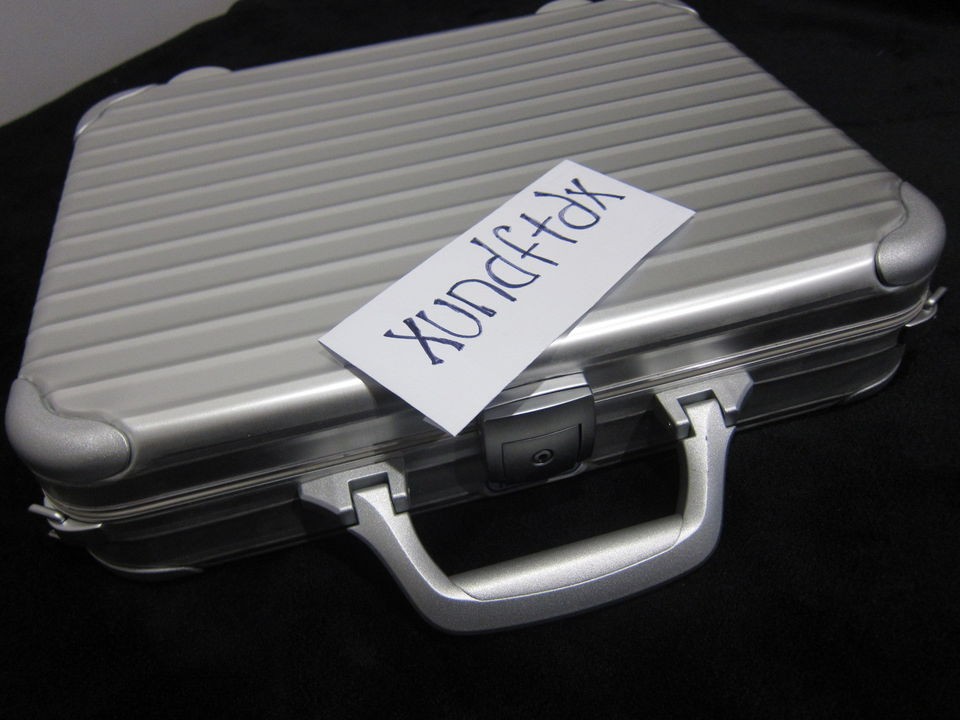 Brand New RIMOWA Attache Business notebook case S Aluminum Silver