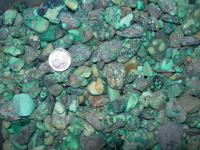 POUND OF NATURAL PEACOCK TURQUOISE PIECES WEB PATTERN TURQUOISE 