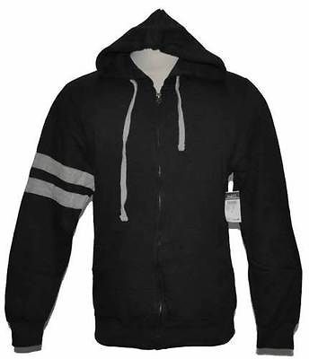 Rue21 Carbon Athletic Black Zipper Hoodie Mens Size Large NEW