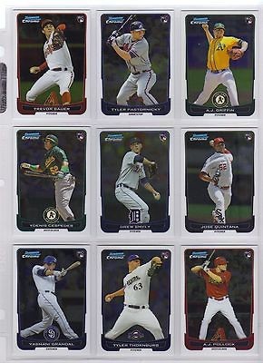 2012 bowman chrome draft yasmani grandal 10 card rc lot