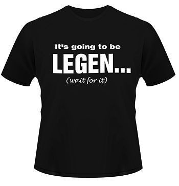 HOW I MET YOUR MOTHER BARNEY STINSON LEGENDARY T SHIRT (MEDIUM)