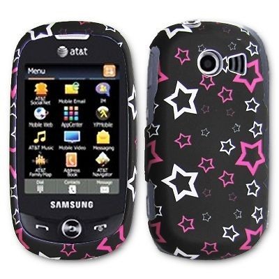 New Samsung Flight 2 II SGH A927 Snap on hard cover case Stars Design 