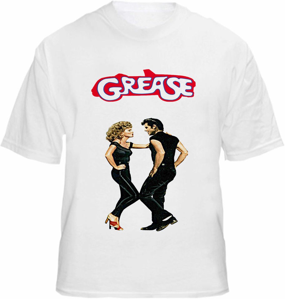 Grease T shirt Sandy & Danny Pink Lady T Bird Car