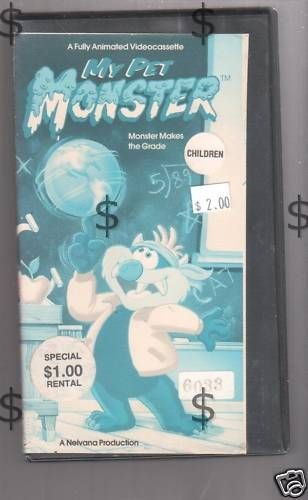 my pet monster makes the grade cartoon rare vhs time