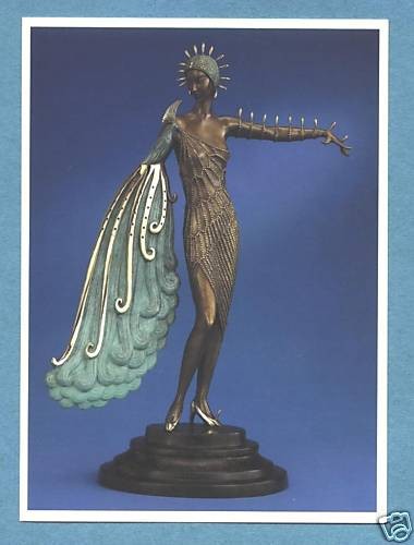 postcard by artist erte oz0516 diva sculpture 