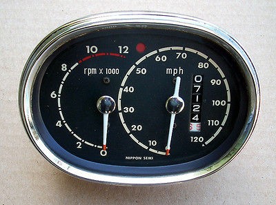 1968 HONDA 305 SUPERHAWK NIPPON SEIKI SPEEDOMETER/TA​CHOMETER, ORG 