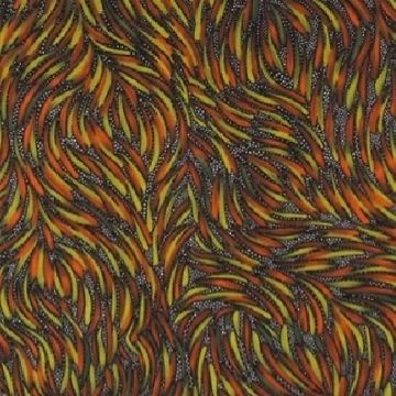 ABORIGINAL COLLECTABLE QUILTING FABRIC/MATERIAL BY ROSEMARY PITJARA 