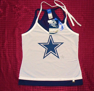 Dallas Cowboys Jersey REEBOK HALTER Double Time Tank LADIES t shirt 