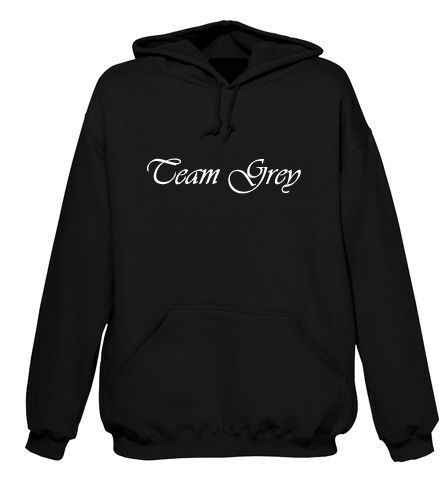 50/ Fifty Shades of Grey   TEAM GREY   Premium Hoodie Hooded 