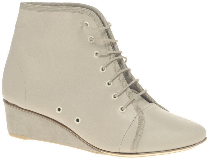 nib repetto opening ceremony neo wedge boot beige 36 6