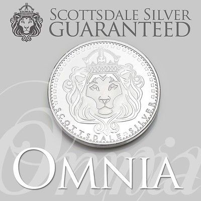 oz Scottsdale Silver OMNIA Silver Round   One Troy oz .999 Bullion