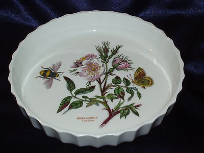   BOTANIC GARDEN DOG ROSE ROSA CANINA 8 QUICHE TART DISH PAN BEE MOTH