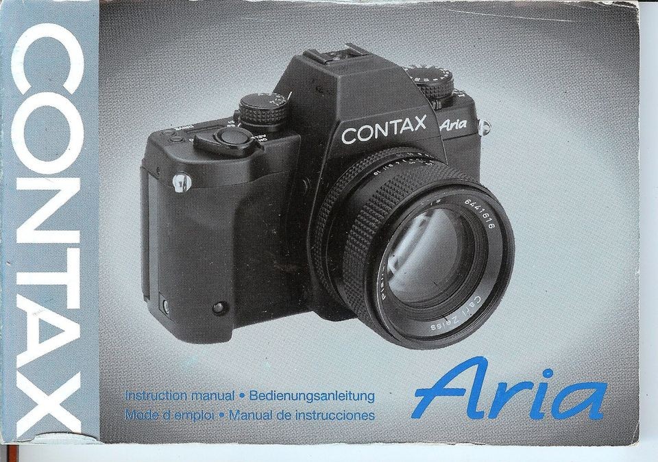 contax aria instruction multilingual manual efgs  12