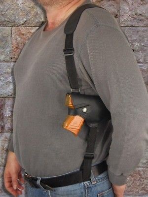   Leather Concealment Horizontal Shoulder Gun Holster for Glock 33 36 39
