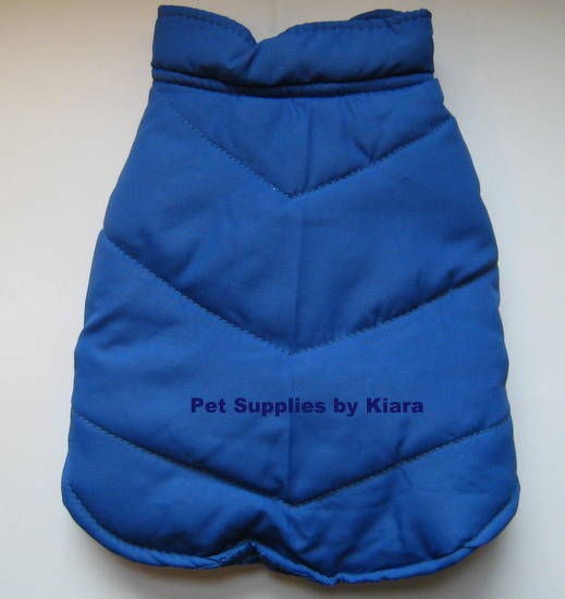 Small Dog Teacup Chihuahua Puppy Coat Puffer Quilted Vest LILAC BLUE 