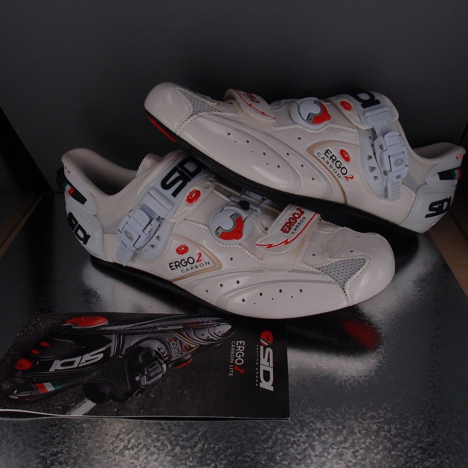 sidi ergo 2 carbon white venice road shoes size 47