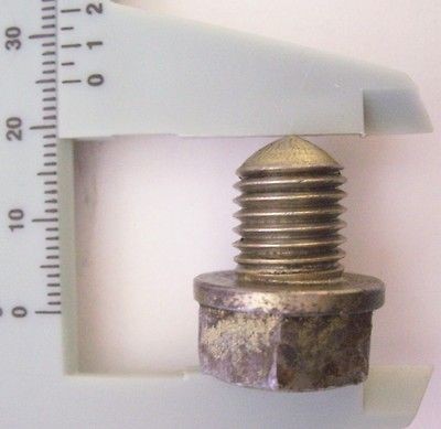   OIL DRAIN PLUG BOLT. 12mm x 1.50 Metric Thread. 17mm Hex Head Socket