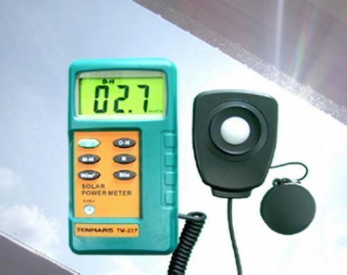   207 Solar Power Meter With 1.5M Remove Sensor Radiation Energy Tester