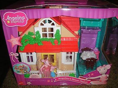 ANGELINA BALLERINA HOUSE PLAYSET ANGELINA & POLLY FIGURES NEW