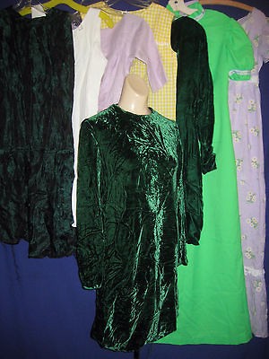 Vintage 1960s 70s dress clothing LOT sz XS S MOD Hippie Costumes 