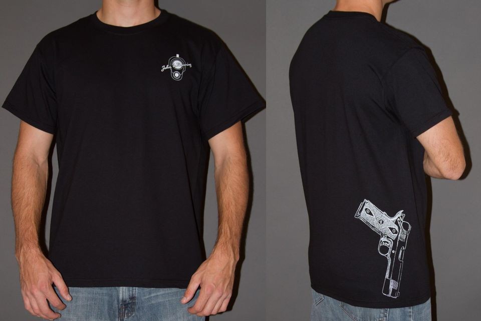 Custom 1911 CCW .45 T Shirt _ IWB Wilson Colt Ruger Military_ Black S 