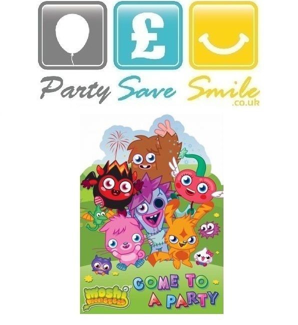 Moshi Monsters Party Invites   Invitations with Envelops   6 Pack