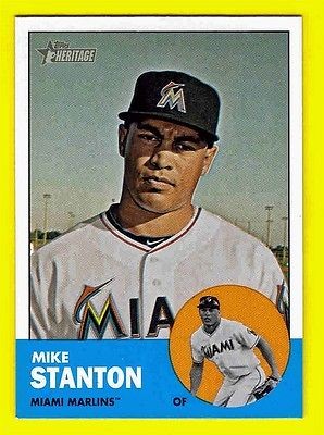 2012 topps heritage mike stanton short print 483 time left