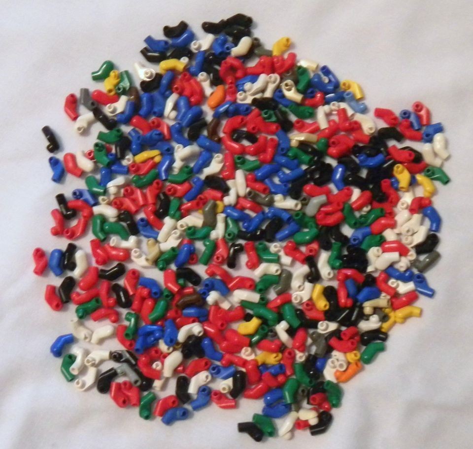 LEGO BULK LOT OF 408 MINIFIG ARMS DIFFERENT COLORS MEN PEOPLE PARTS 