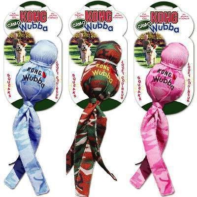 Kong XL Camo Wubba Dog Fetch and Tug Squeaker Toy