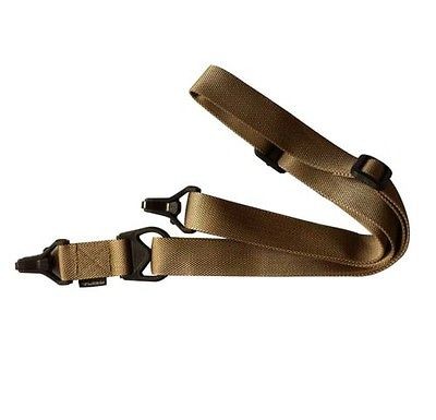 Airsoft BLACK MS3 Style 1 or 2 Point Multi Mission Sling System PTS 