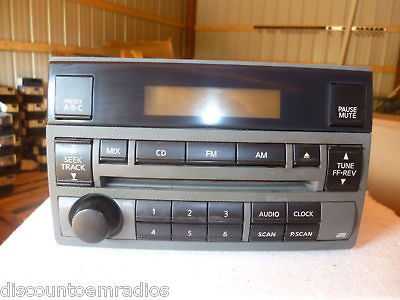 04 05 nissan altima gray radio cd player time left