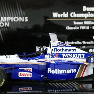 F1 1/43 Damon Hill 1996 Williams Renault FW18 ROTHMANS Minichamps 436 