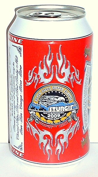 budweiser 12 oz beer can sturgis 2009 