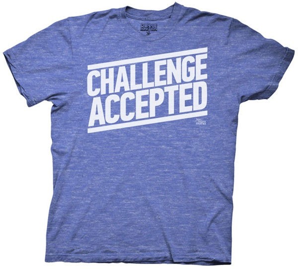 How I Met Your Mother T shirt   Challenge Accepted Adult Heathered 