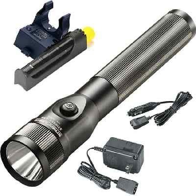 streamlight stinger led police flashlight with piggyback charger 75732 