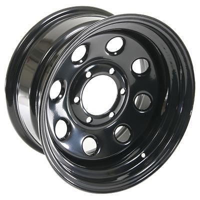 Summit Racing 85 Black Steel 8 Series Wheel 16x8 6x5.5 BC